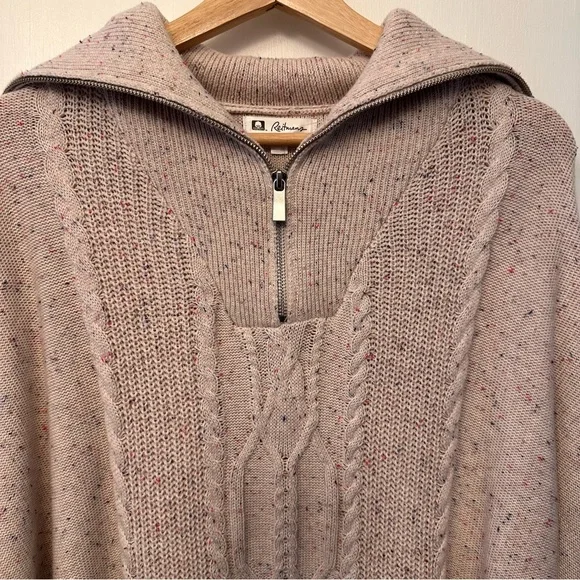 ⭐️ Reitmans 3X Speckled Knit Sweater -cream and light pink NWT - Picture 3 of 9